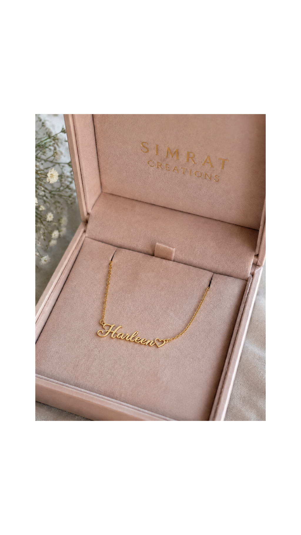 Personalized Heart Name Necklace