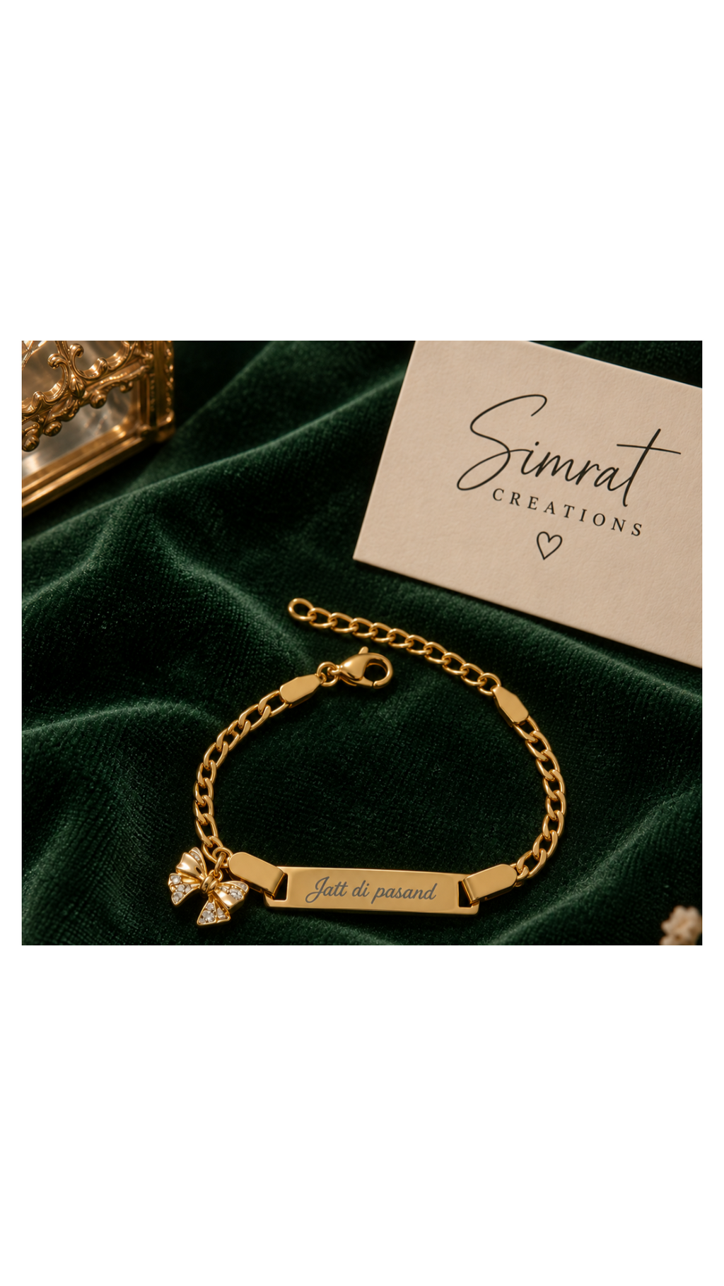 Jatt Di Pasand Custom Name Bracelet ✨