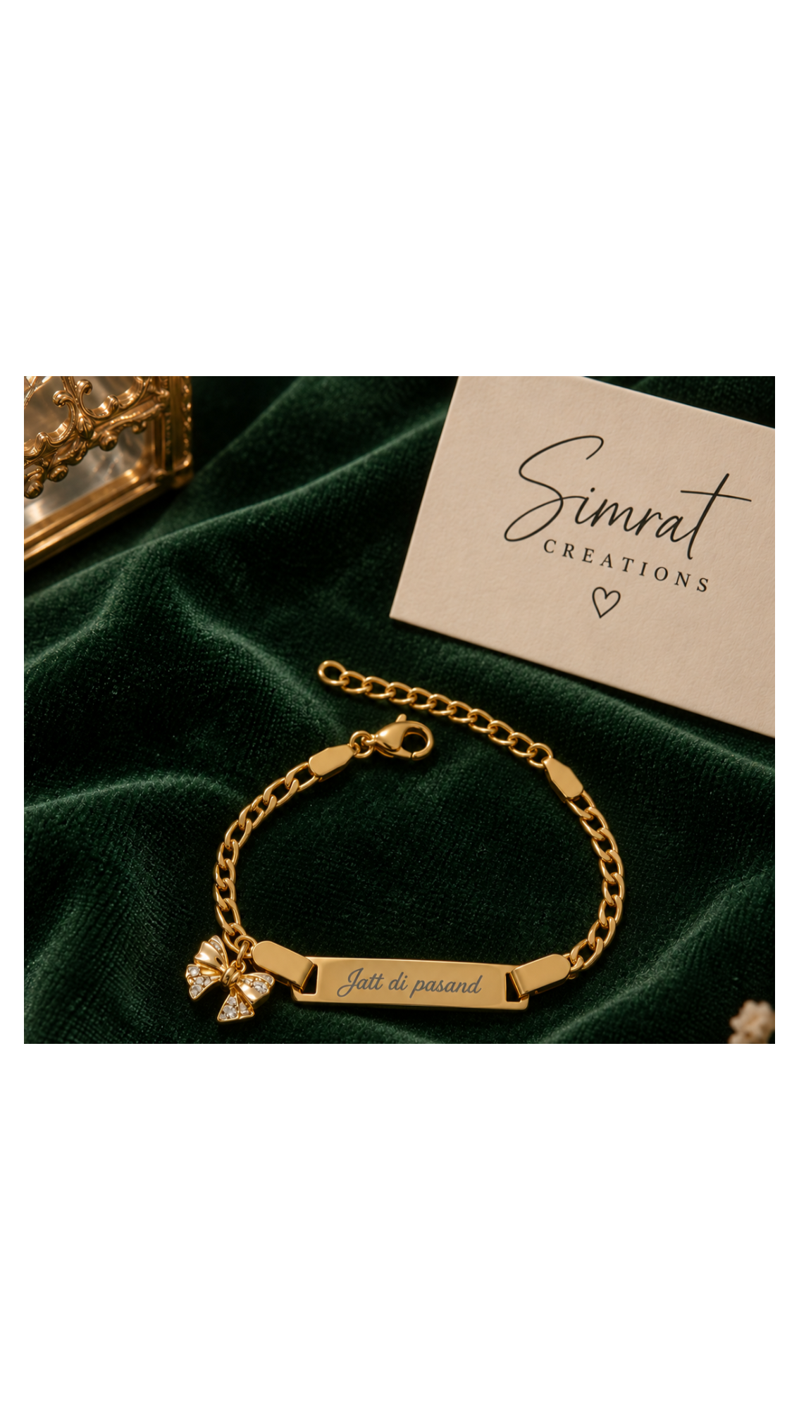 Jatt Di Pasand Custom Name Bracelet ✨