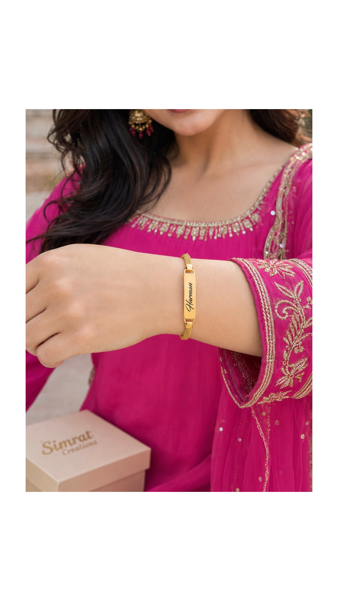 Personalized Gold Name Rakhi