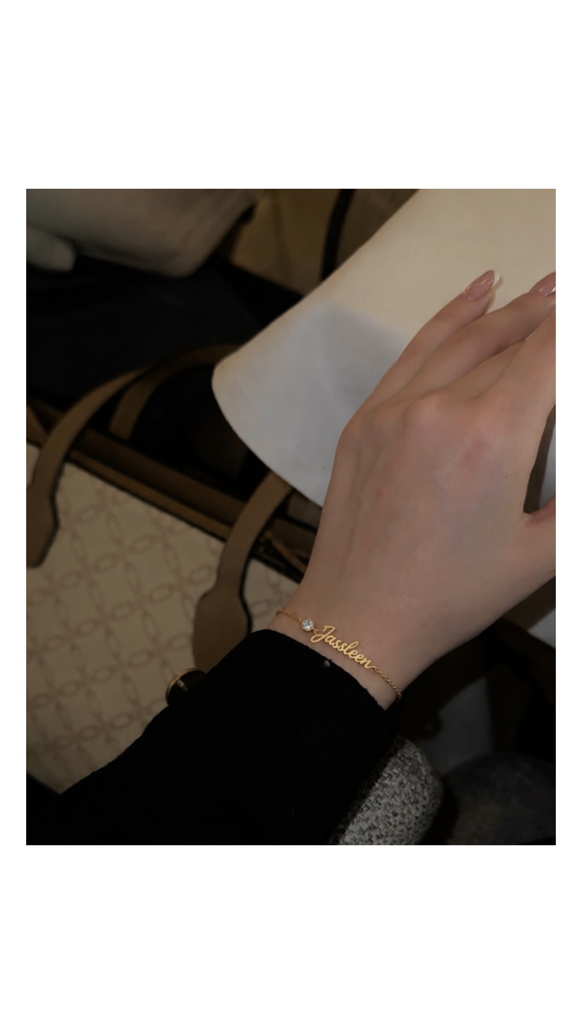 Personalized Name Bracelet with Birthstone