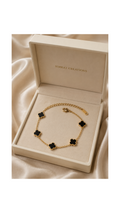 Midnight Clover Bracelet