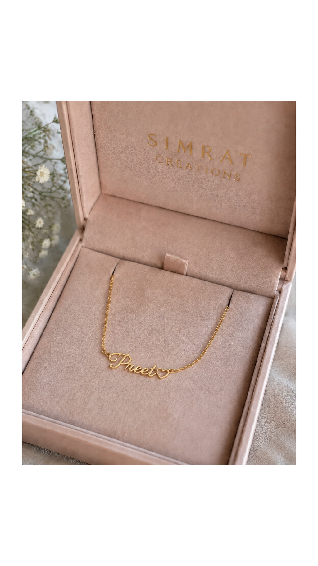 Personalized Heart Name Necklace