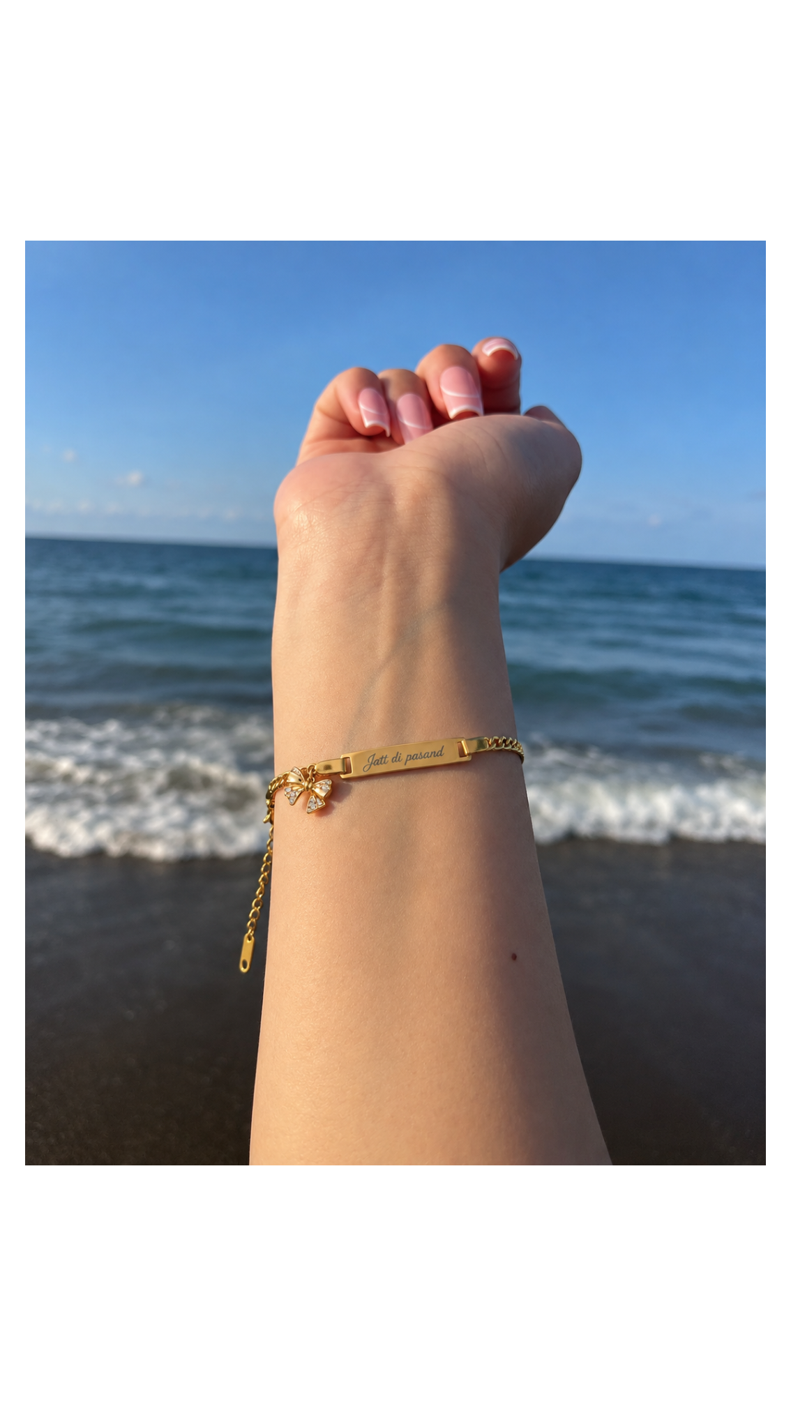 Jatt Di Pasand Custom Name Bracelet ✨