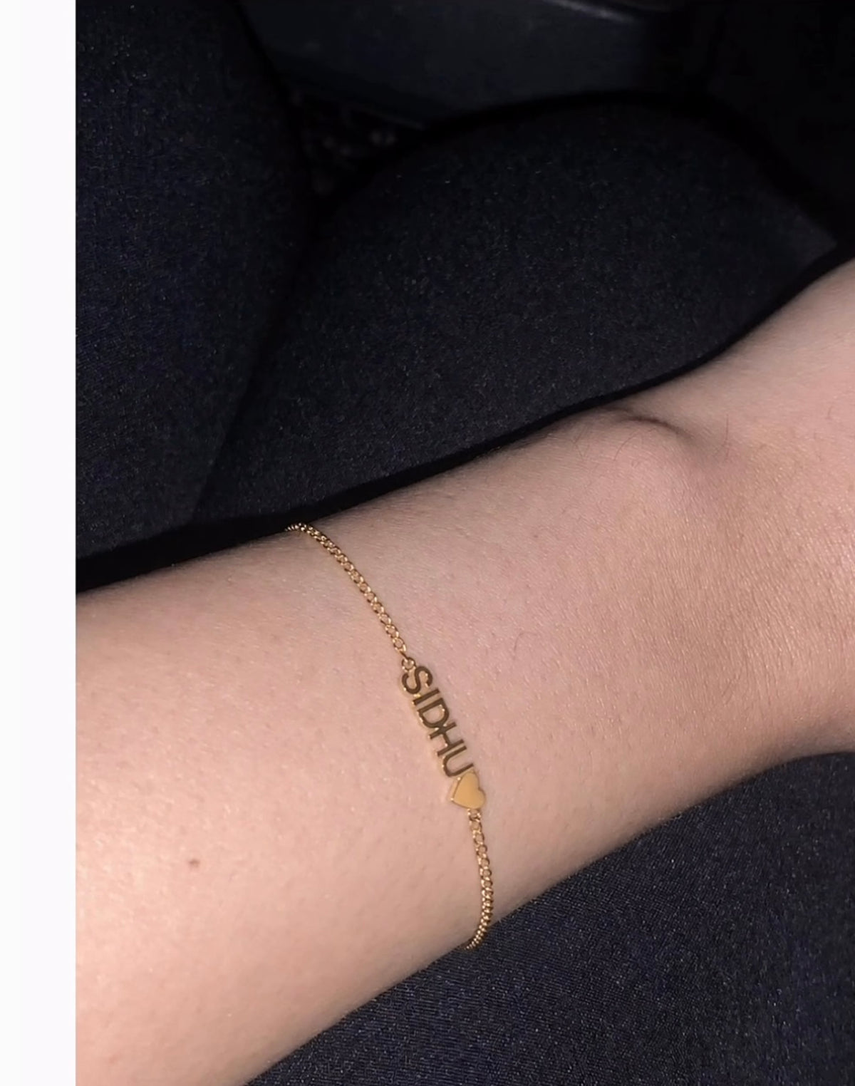 Personalized Name Bracelet with Heart
