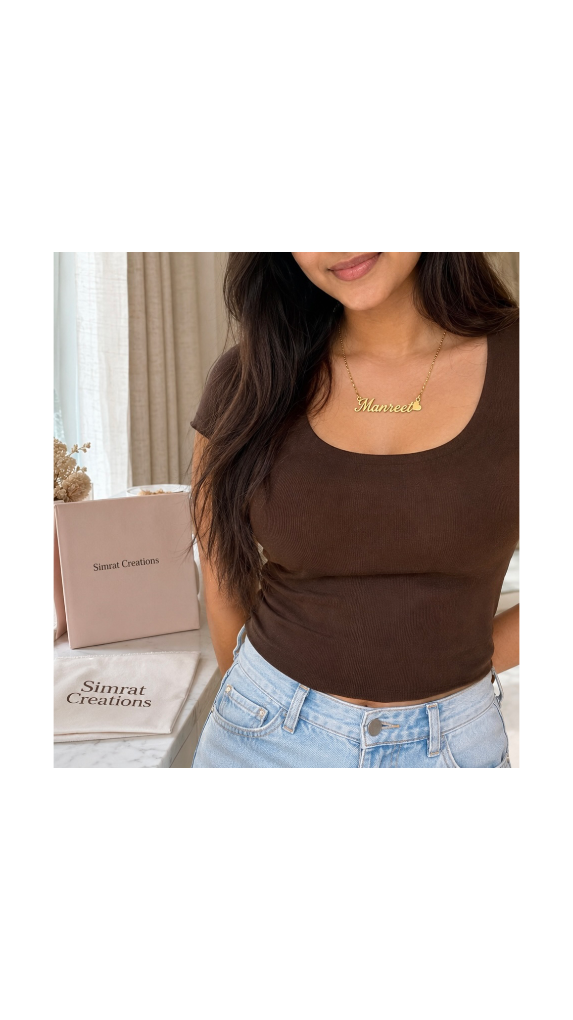 Custom Name Necklace – Gold Plated Stainless Steel