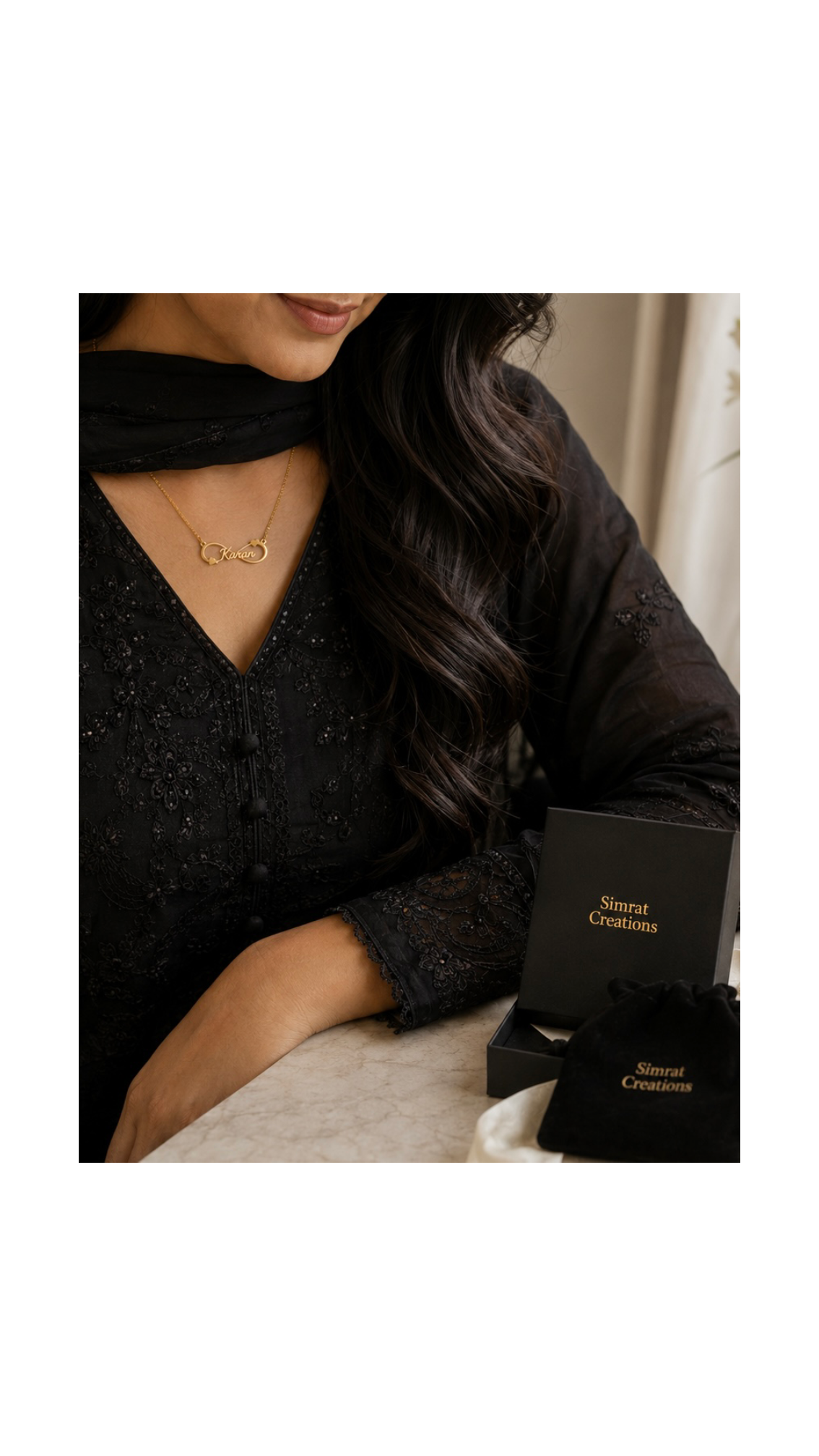 Custom Name Necklace – Gold Plated Stainless Steel