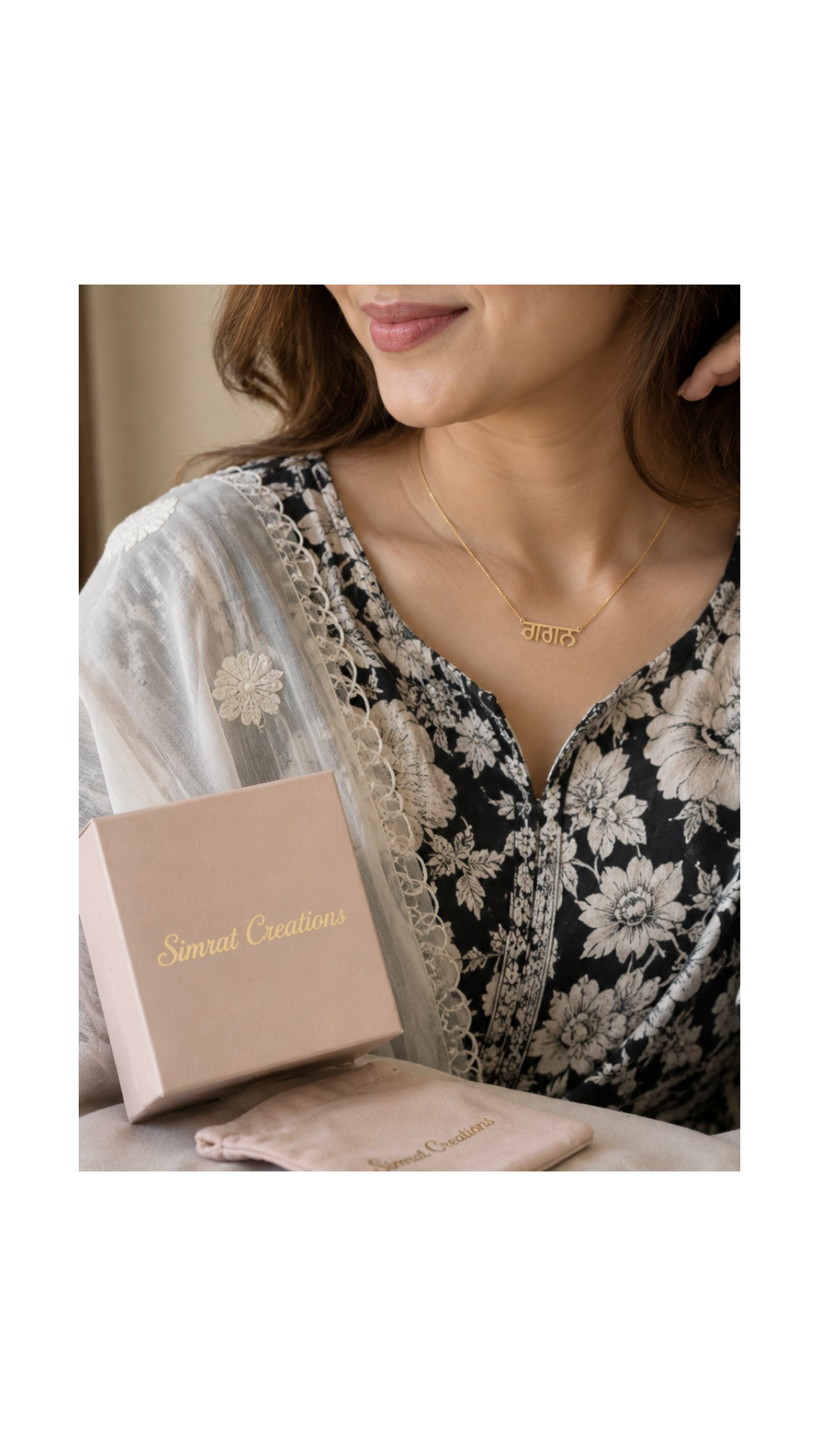 Custom Punjabi Name Necklace – Gold Plated