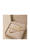 Personalized Two-Name Open Cuff Bracelet
