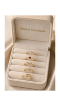 Simrat Creations Dainty 24k Gold plated Ring Collection