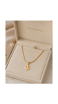 Golden Khanda Pendant Necklace with Snake Chain