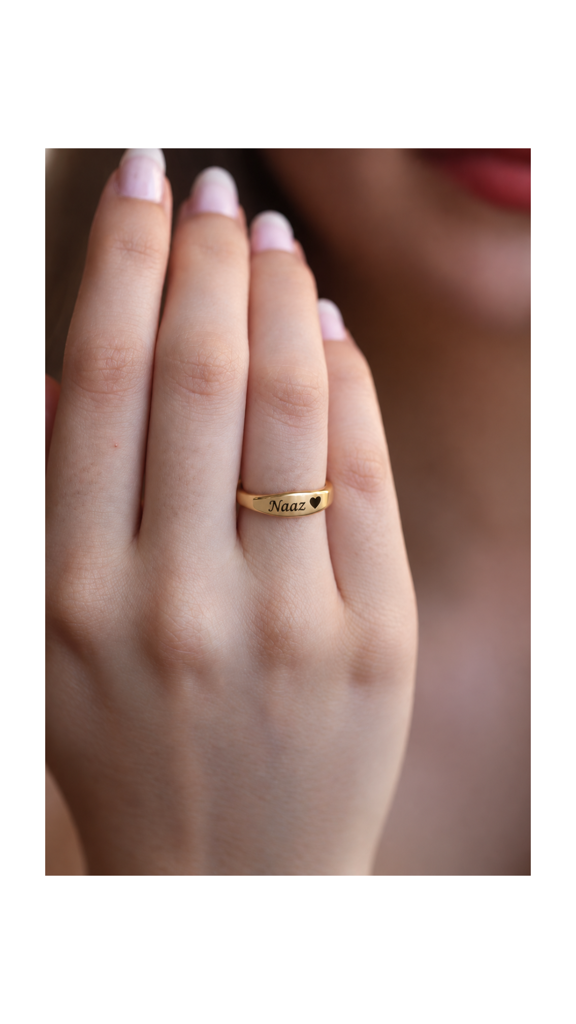 Personalized Engraved Ring 💛
