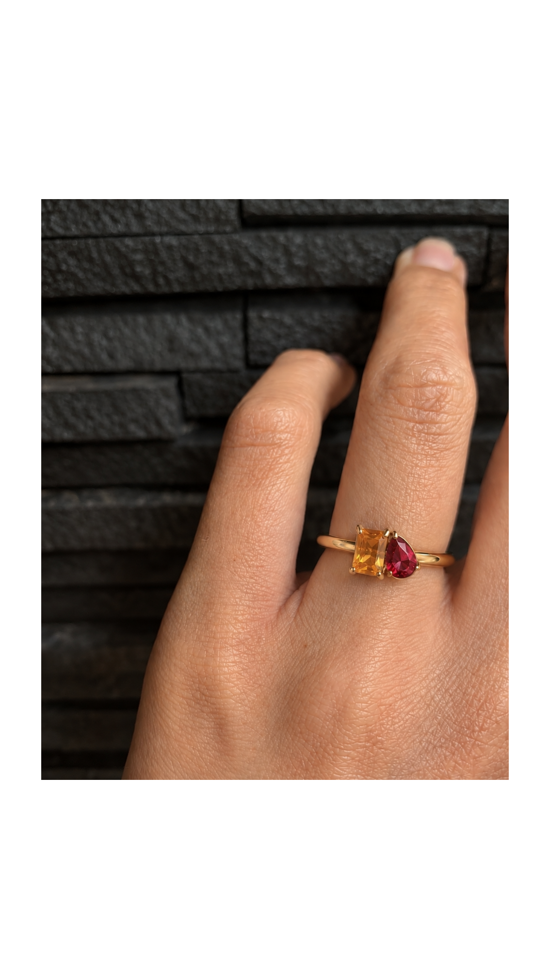 Personalized Two-Stone Ring