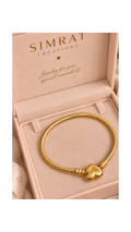 Golden Heart Charm Bracelet