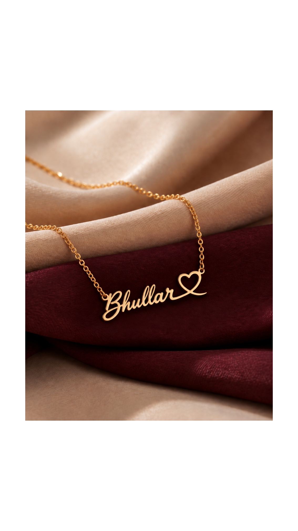 Personalized Name Necklace with Heart