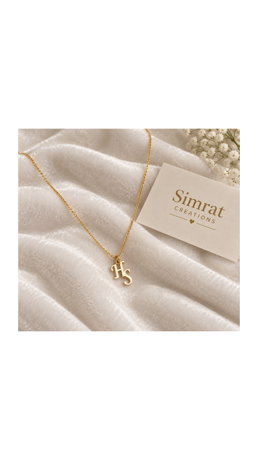 Personalized Double Initial Necklace – Gold Stainless Steel