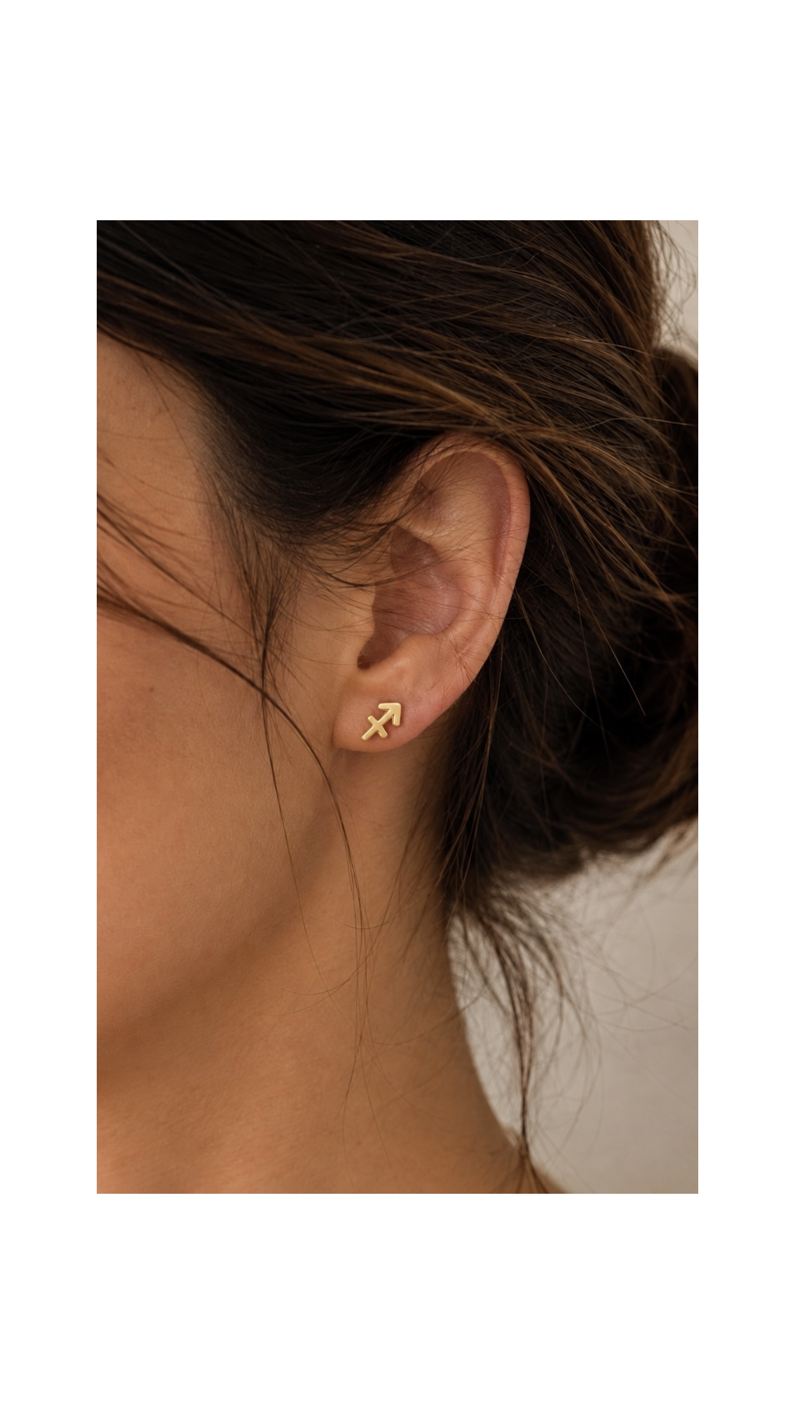♐ Sagittarius Zodiac Stud Earrings
