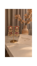 Pink Kundan Kashmiri Jhumka Chandelier Earrings