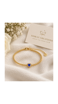 Personalized Birthstone Heart Bracelet