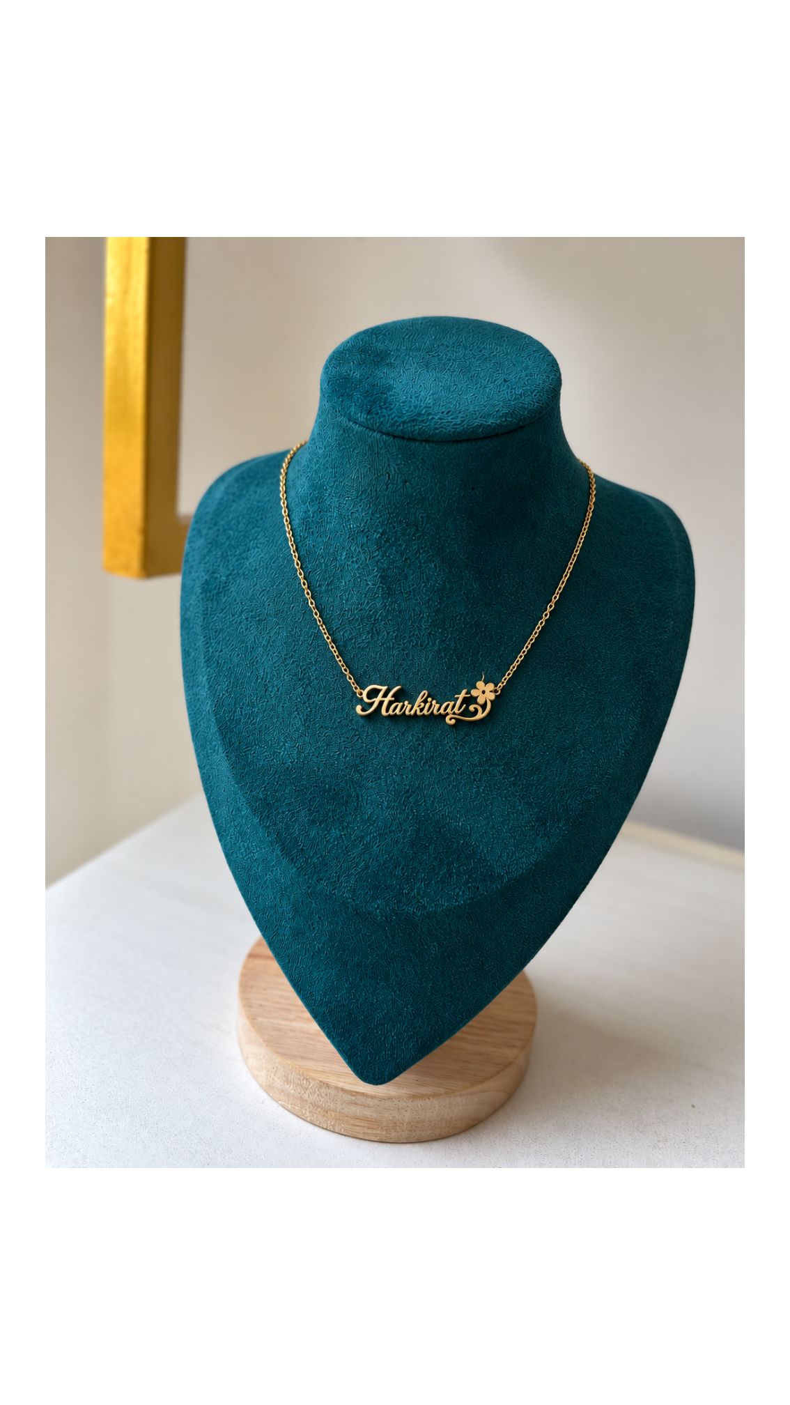 Personalized Floral Name Necklace