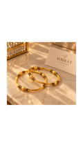 Traditional Meenakari Gold-Tone Bangles – Pair